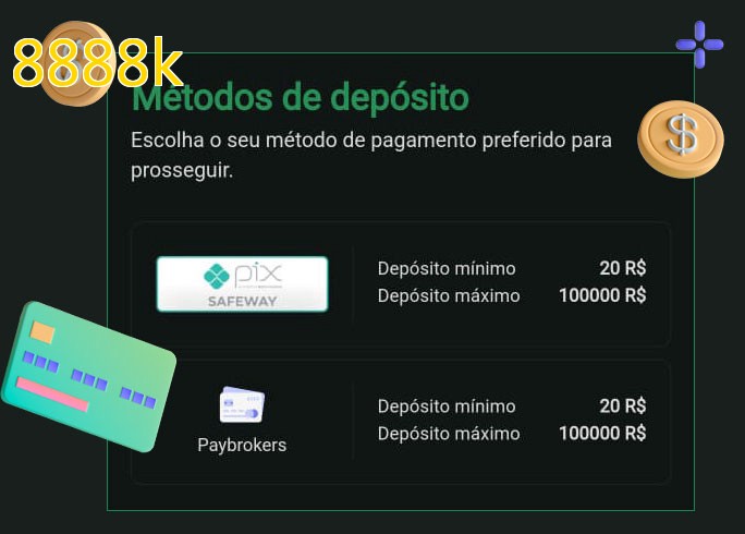 O cassino 8888kbet oferece uma grande variedade de métodos de pagamento