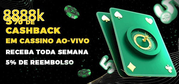 Promoções do cassino ao Vivo 8888k